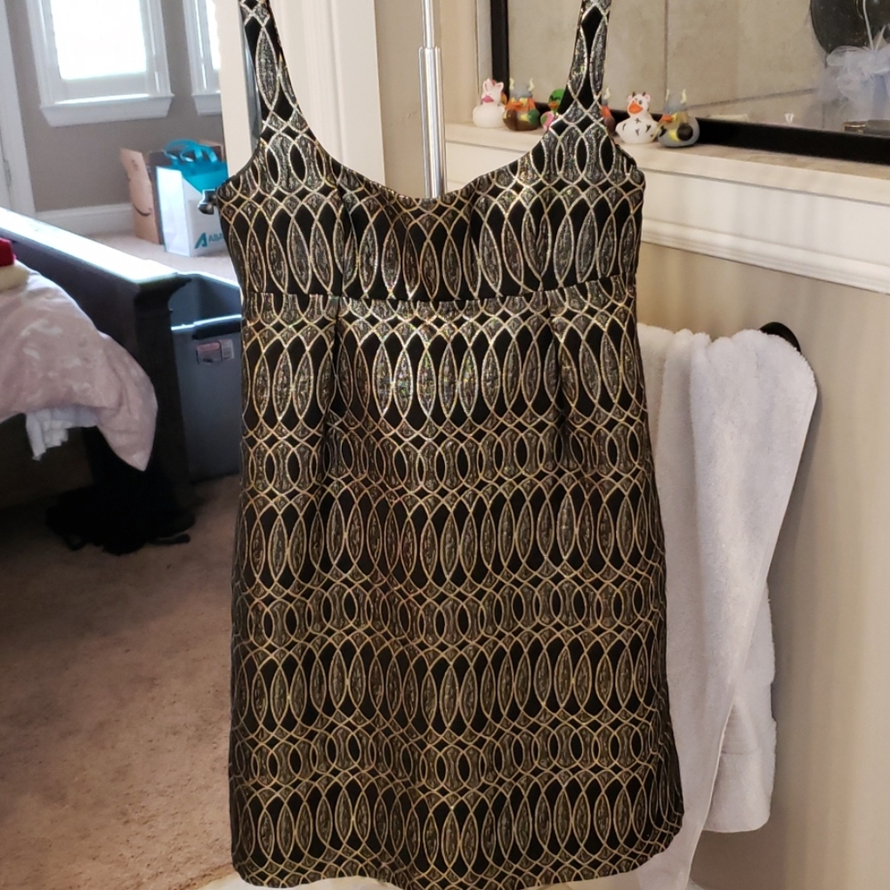 Milly Brocade Empire Cocktail LBD Vavoom!